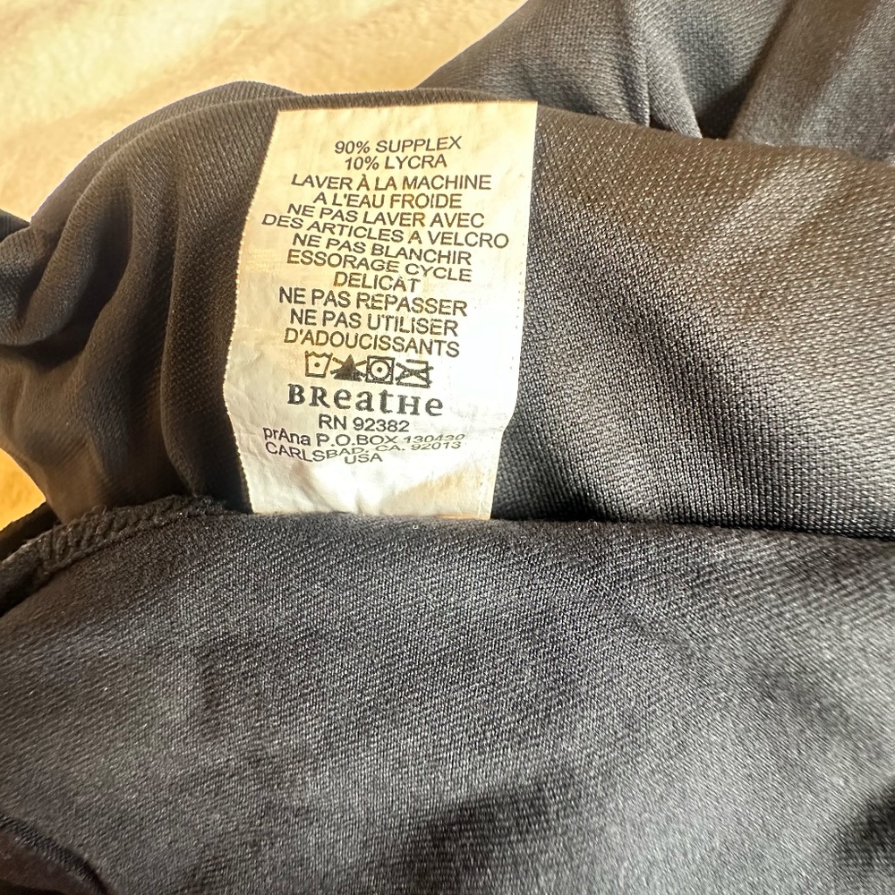 Prana Athletic Tank Top Black Sz S - Picture 7 of 9